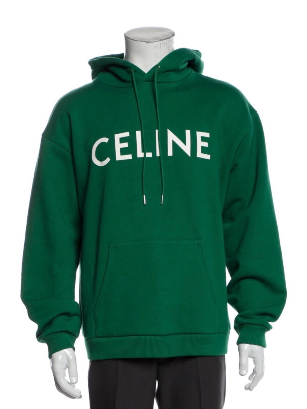 Celine Green Logo Hoodie